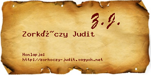 Zorkóczy Judit névjegykártya